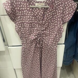 LC Lauren Conrad Purple Floral Dress